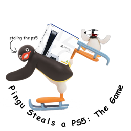 Pingu tries to steal a PS5